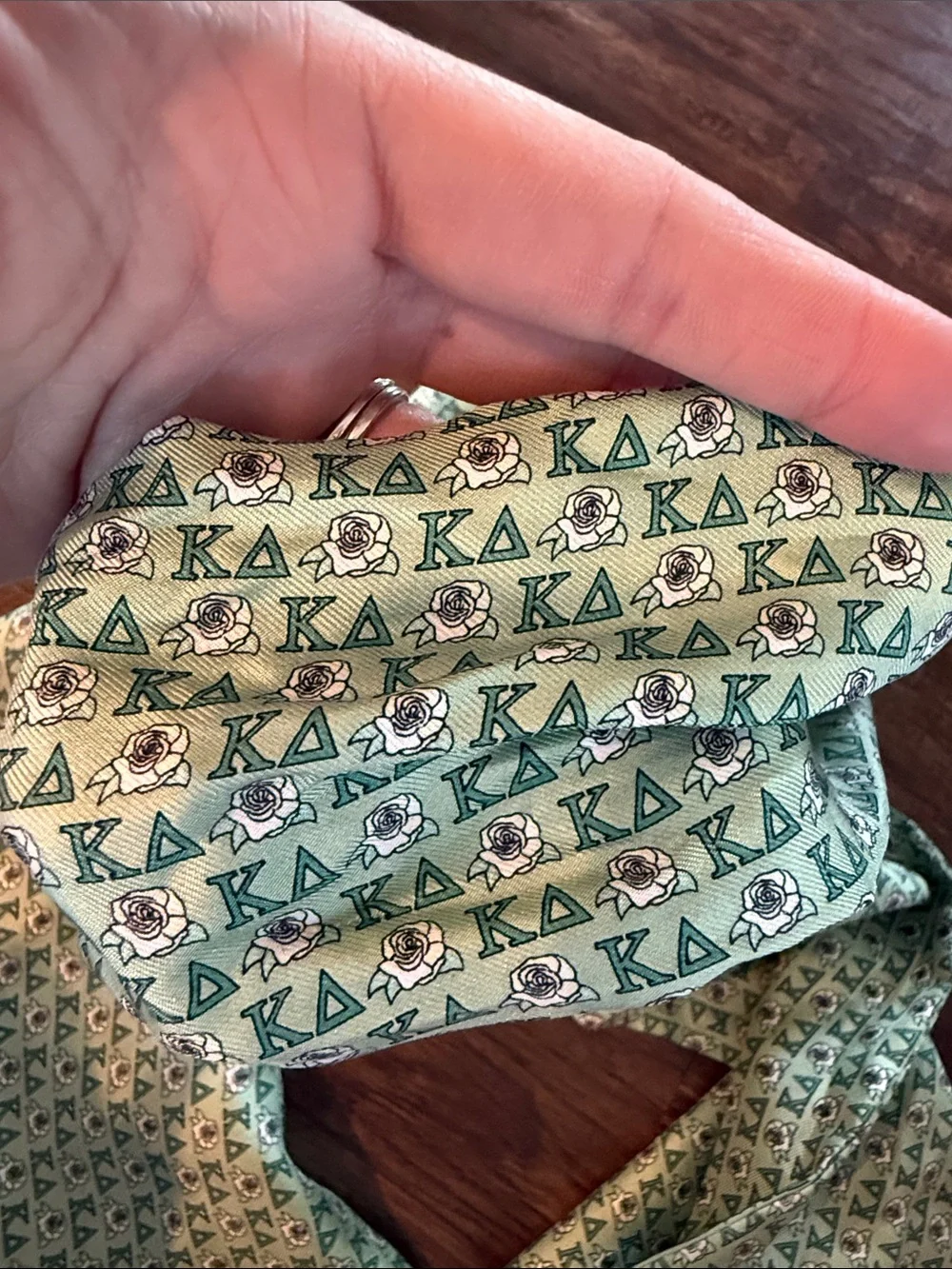 Vineyard Vines kappa delta Mint Green Printed Scarf